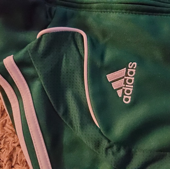 Adidas green track jacket Size M, great condition - Picture 3 of 4